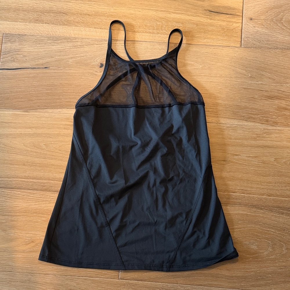 Black Mesh Women's Tank Top